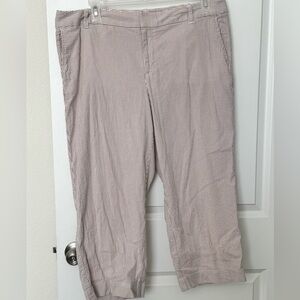 Gap Striped Cropped Pants - size 16